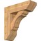 Ekena Millwork Olympic Slat Smooth Bracket w/ Offset Brace, Western Red Cedar, 7 1/2"W x 24"D x 24"H BKT0806X24X24OLY06SWR - alternate 1